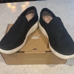 Dr. Scholl's women’s Black and White Slip-On Loafers